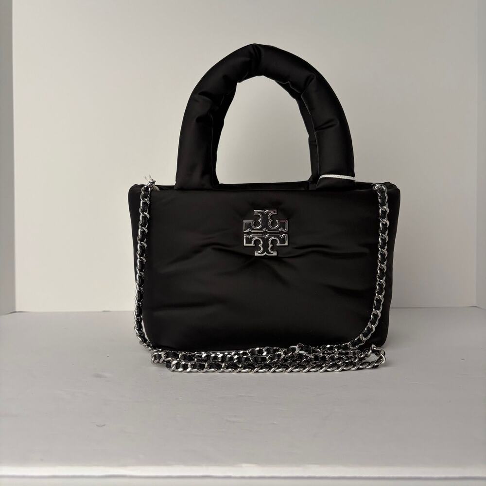 Tory Burch Mini Britten Puffer Tote with Chain